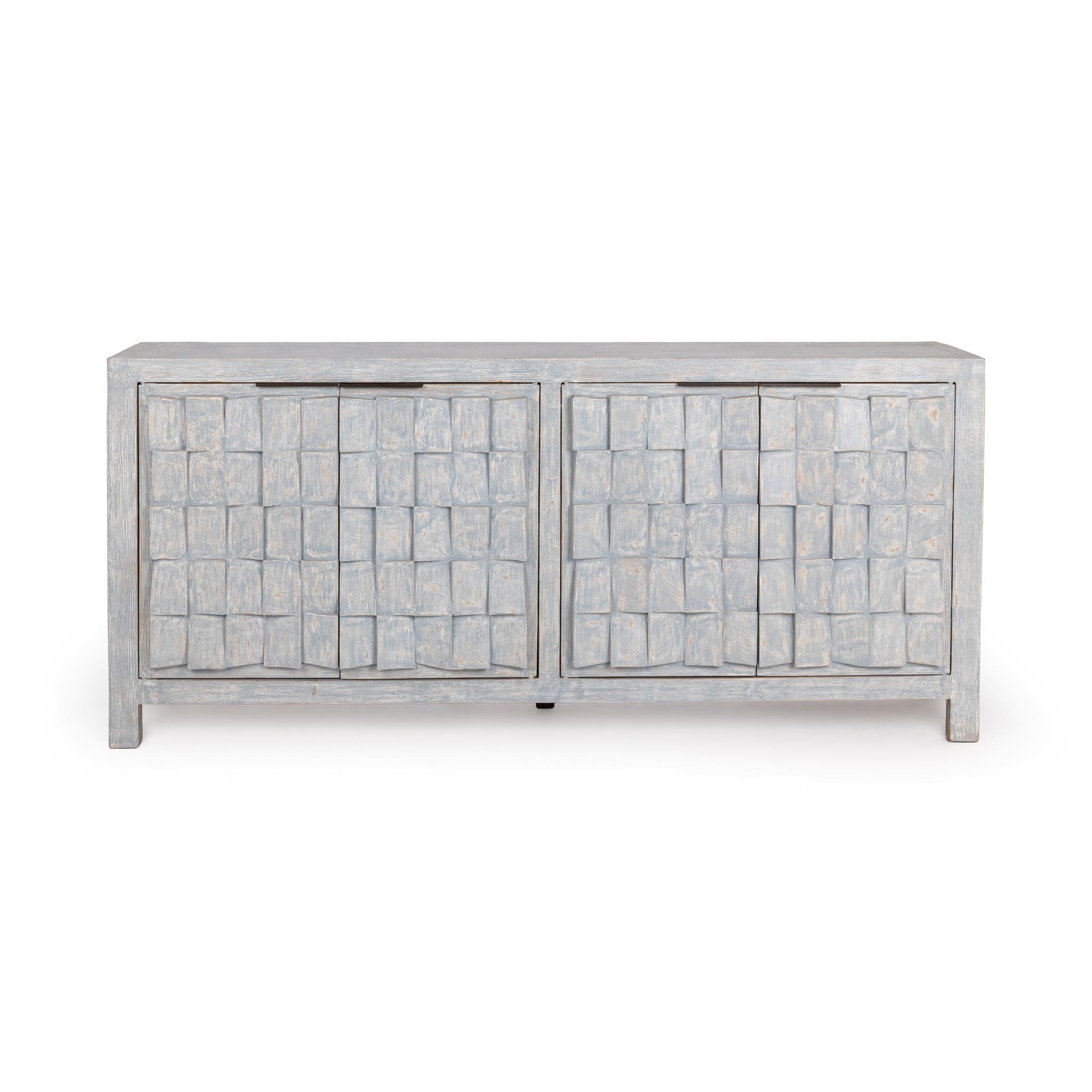 Gama 4 Door Cabinet - Blue Washed