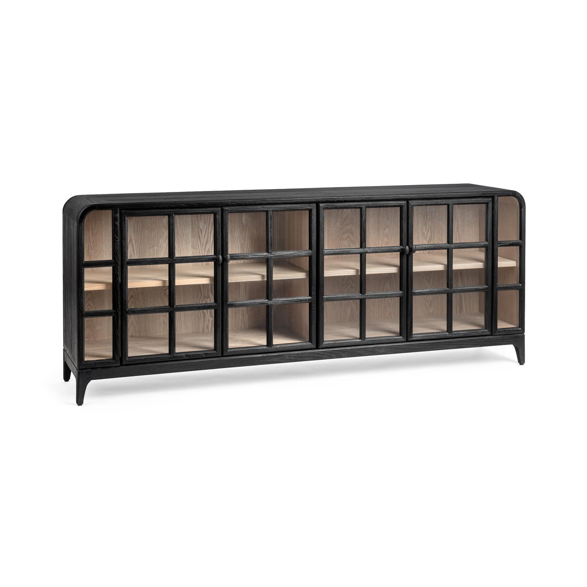 Maison 4 Door Cabinet - Loft Black