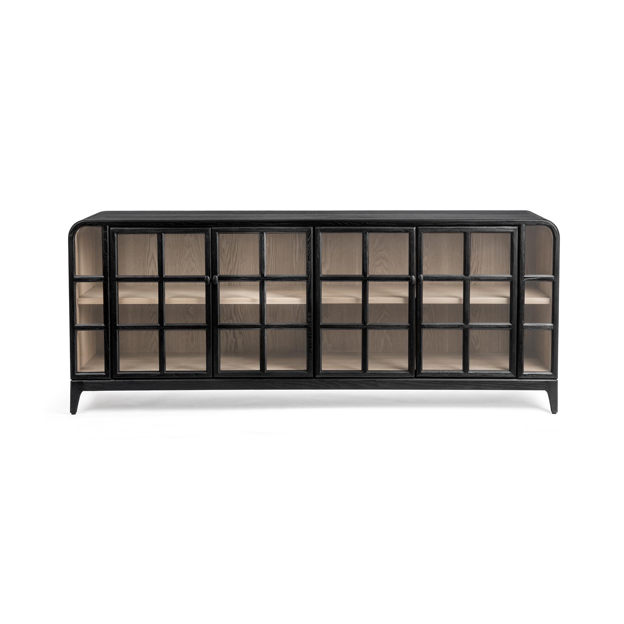 Maison 4 Door Cabinet - Loft Black
