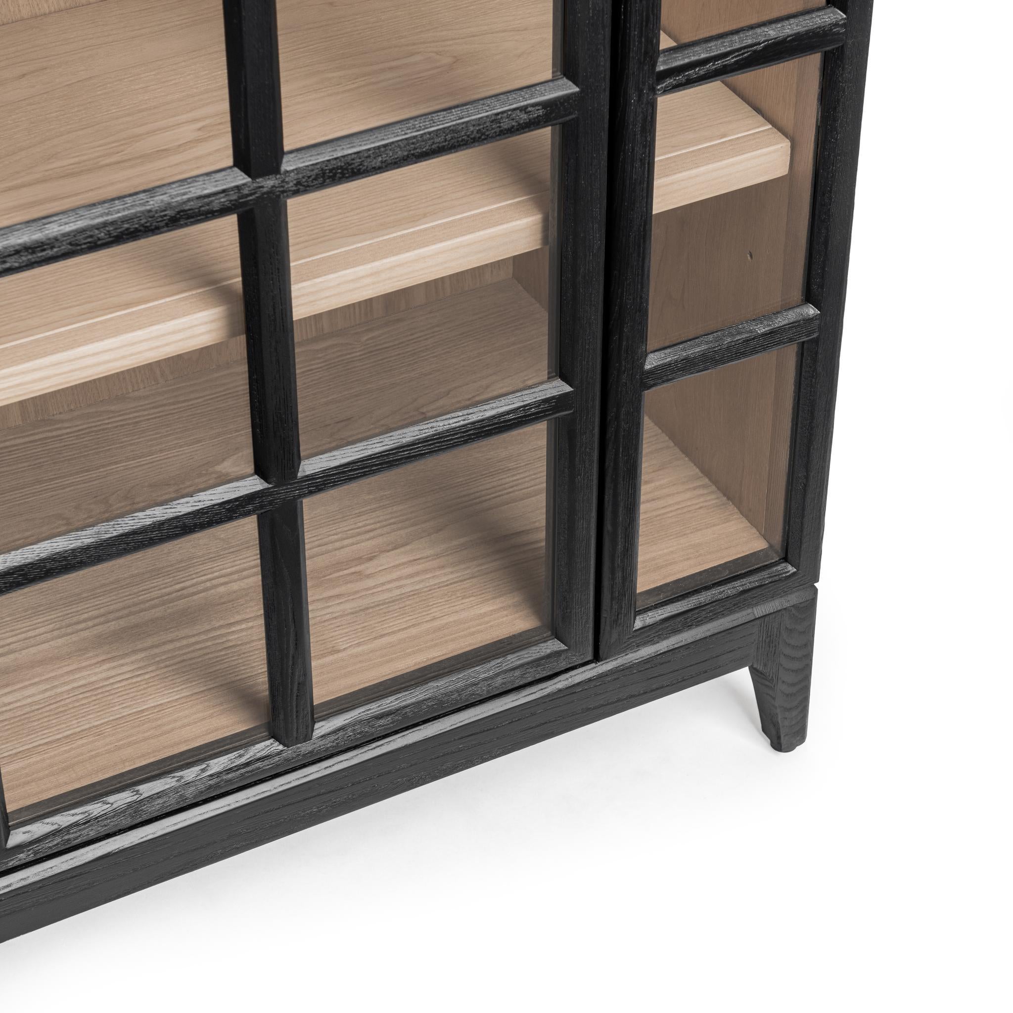 Maison 4 Door Cabinet - Loft Black