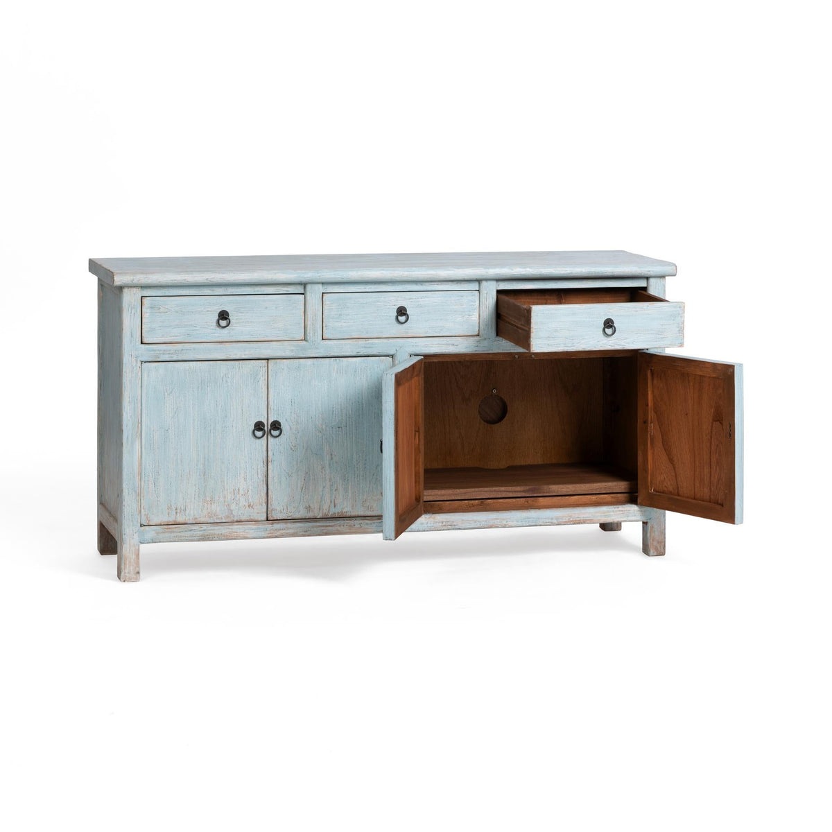 Marisol Cabinet - Ocean Mist / 3 Drawer 4 Door by Classic Home - view 3