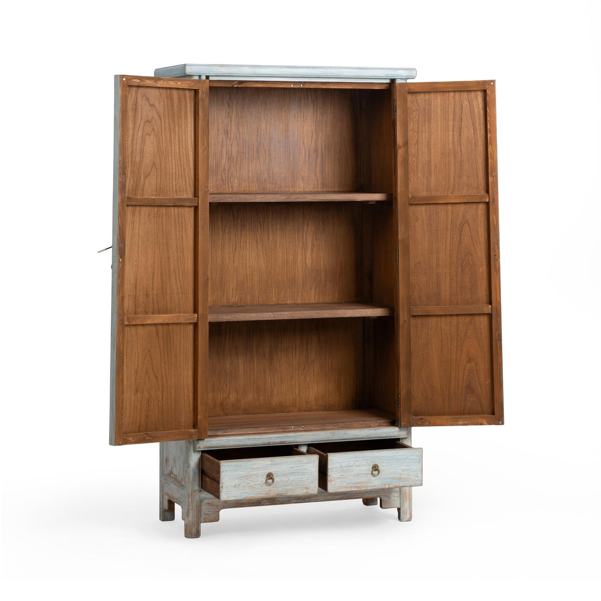 Marisol Tall Cabinet - Ocean Mist / 2 Drawer 2 Door by Classic Home - view 3