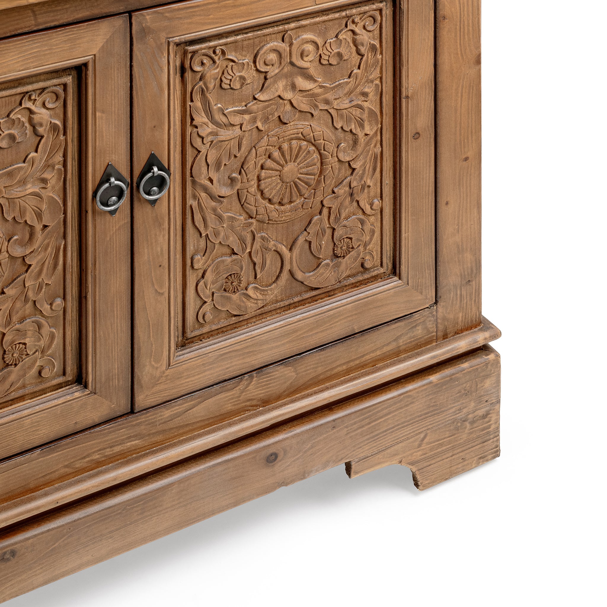 Amita 3 Drawer 4 Door Cabinet - Brown