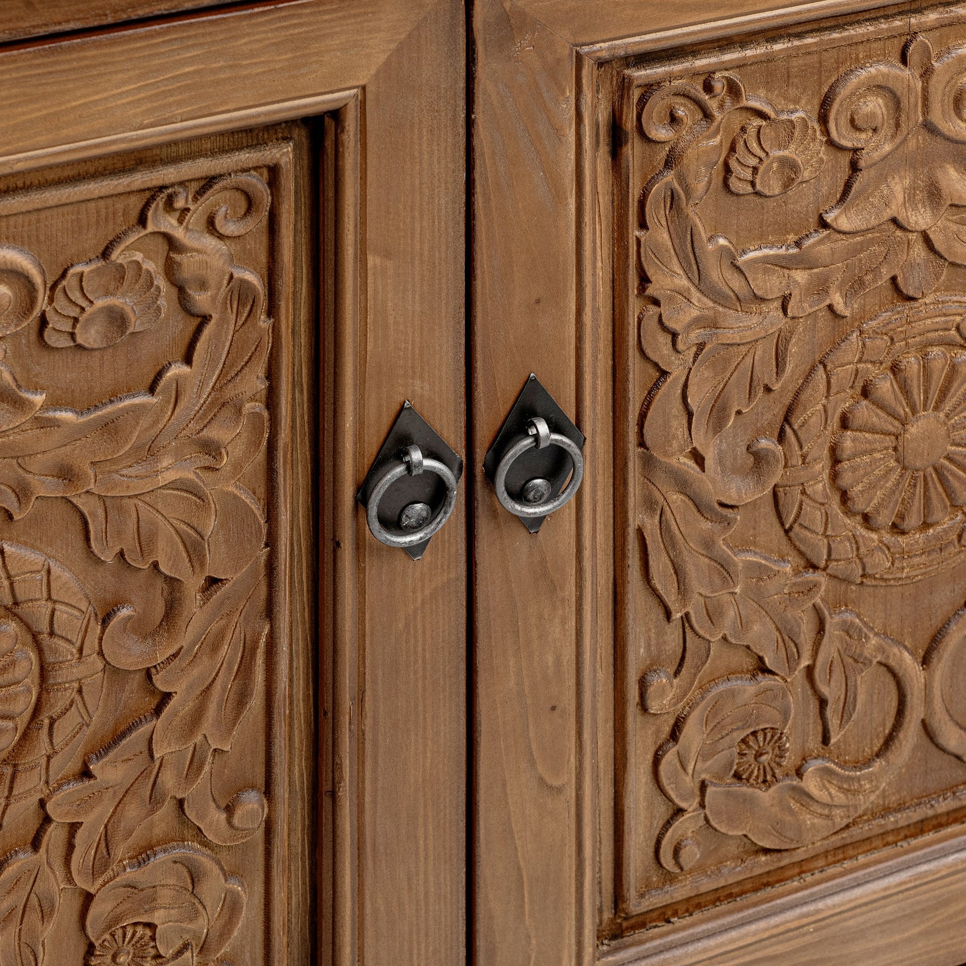 Amita 3 Drawer 4 Door Cabinet - Brown