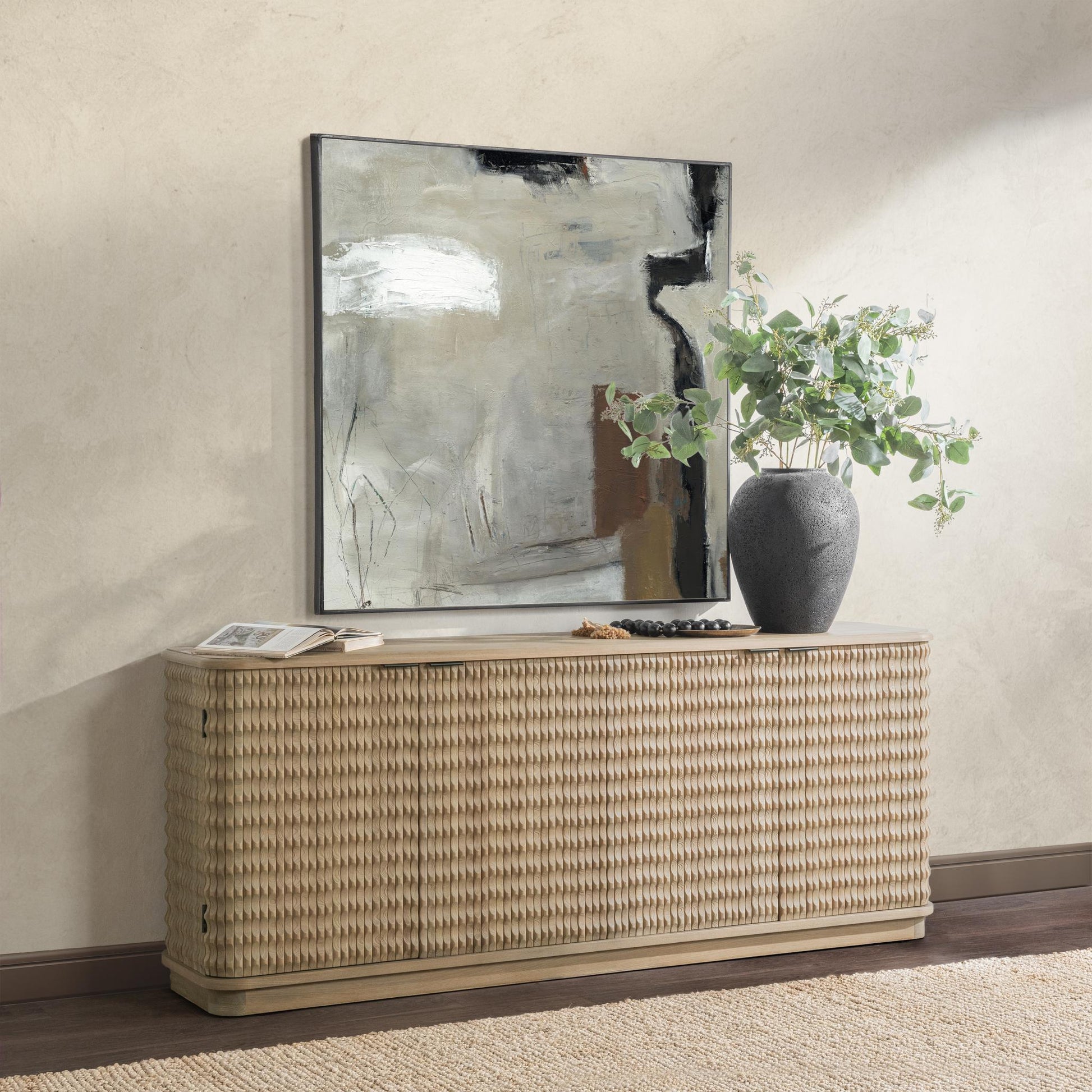 Harbor 4 Door Cabinet - Soft Reef