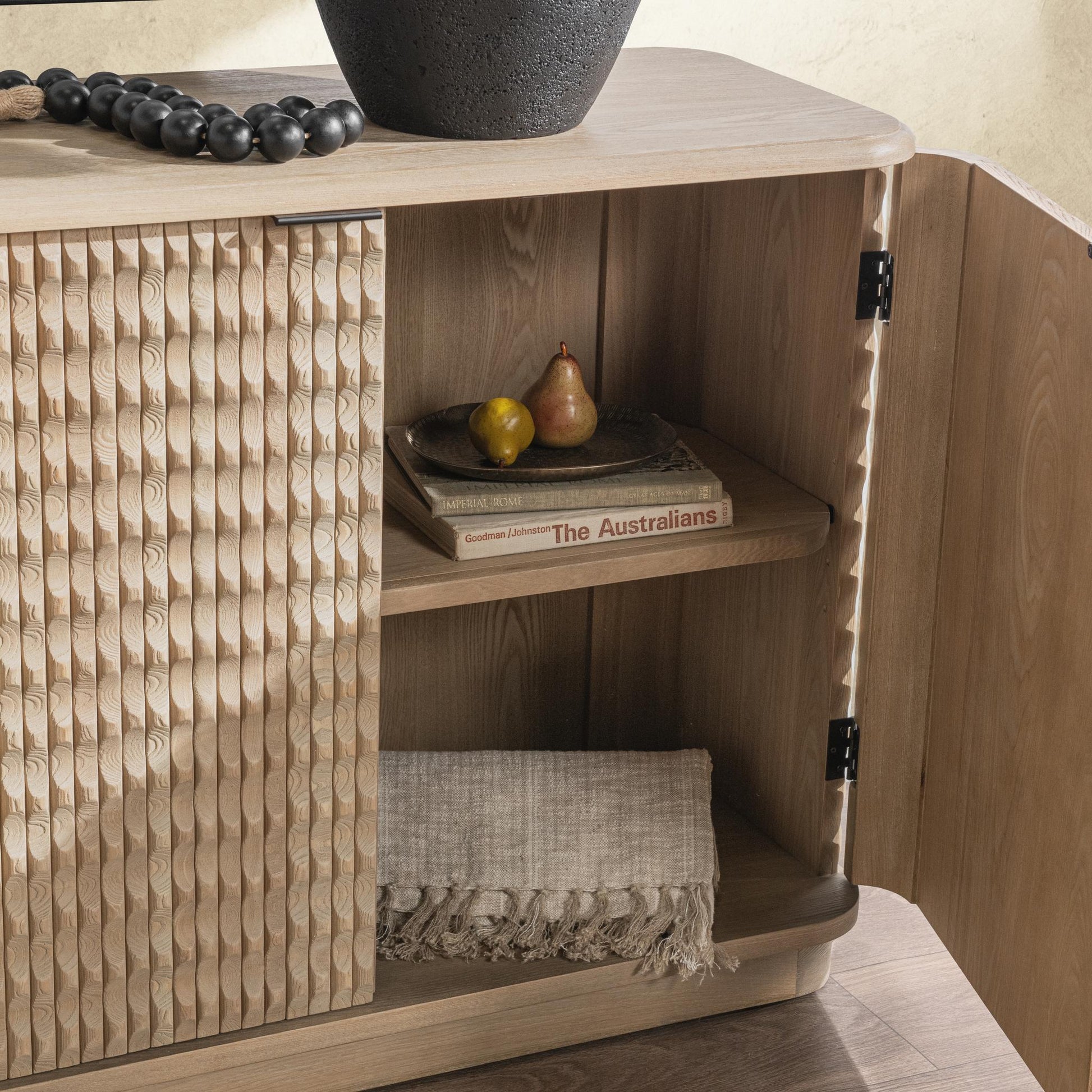 Harbor 4 Door Cabinet - Soft Reef