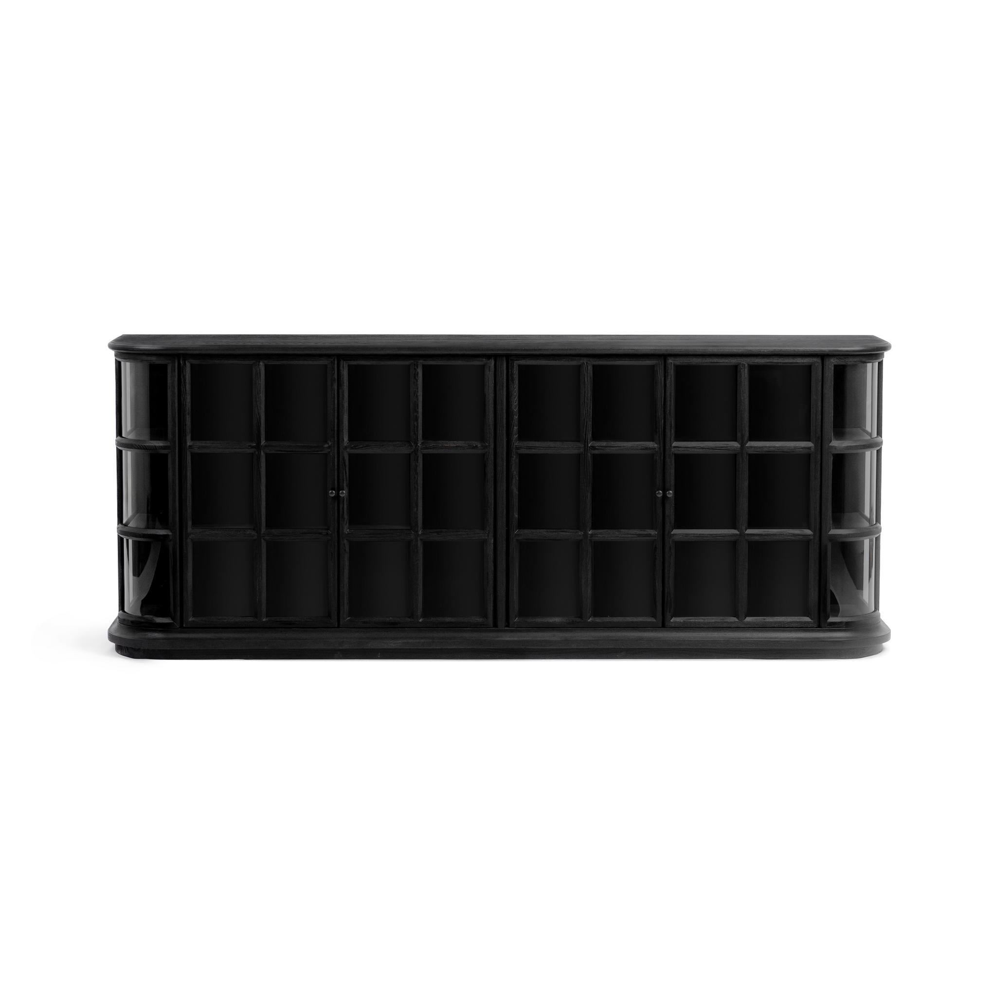 Carson 4 Door Cabinet - Loft Black