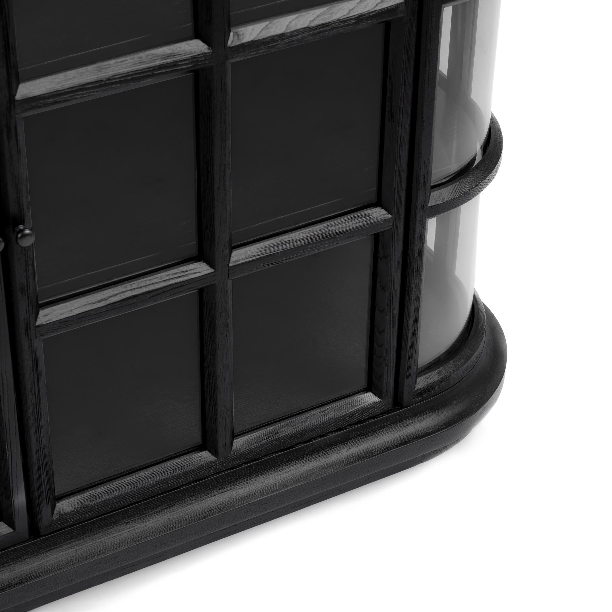 Carson 4 Door Cabinet - Loft Black