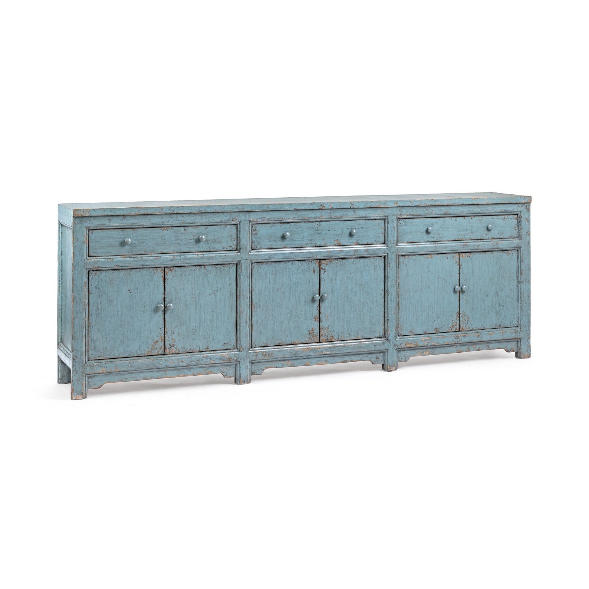 Winford 3 Drawer 6 Door Cabinet - Harbor Blue
