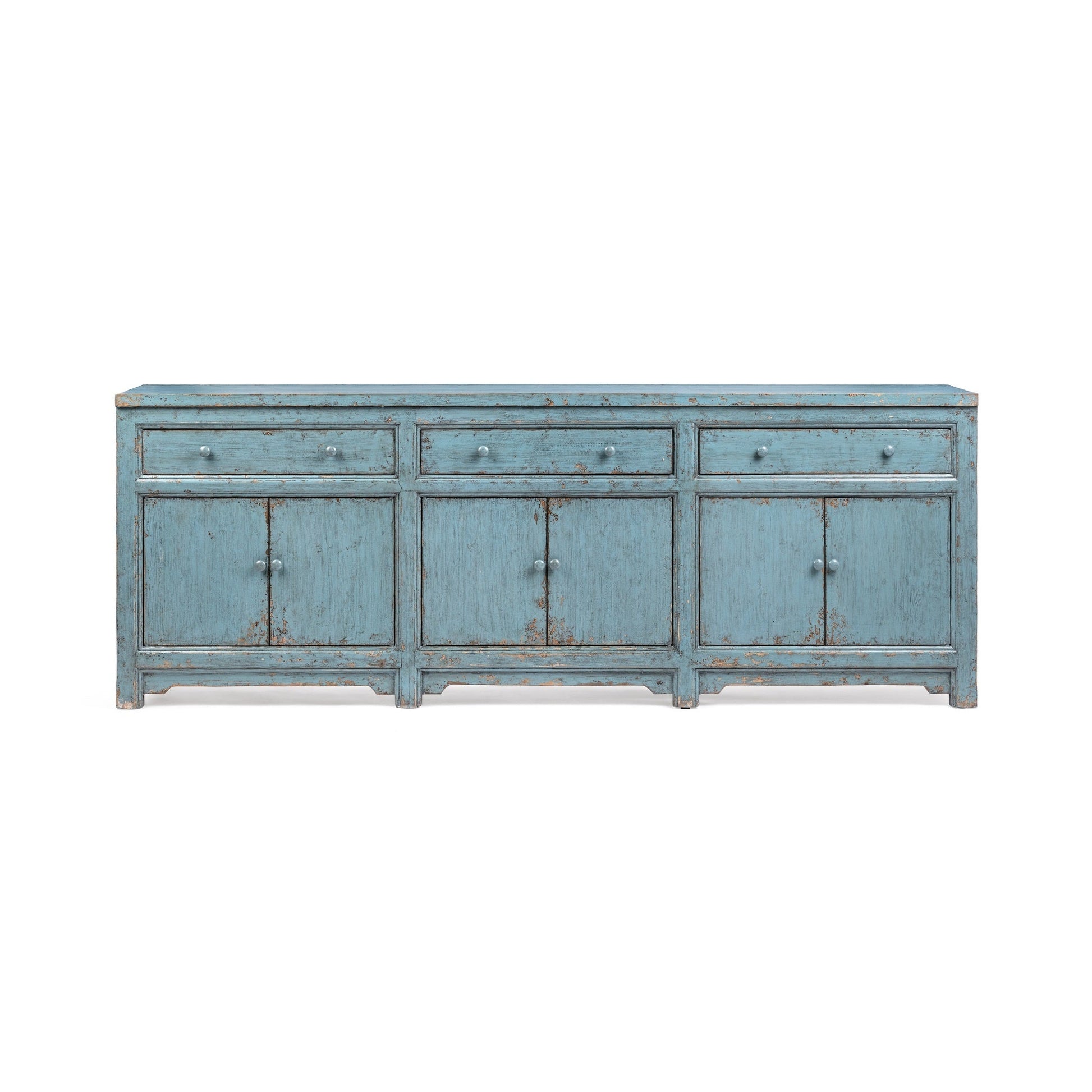 Winford 3 Drawer 6 Door Cabinet - Harbor Blue