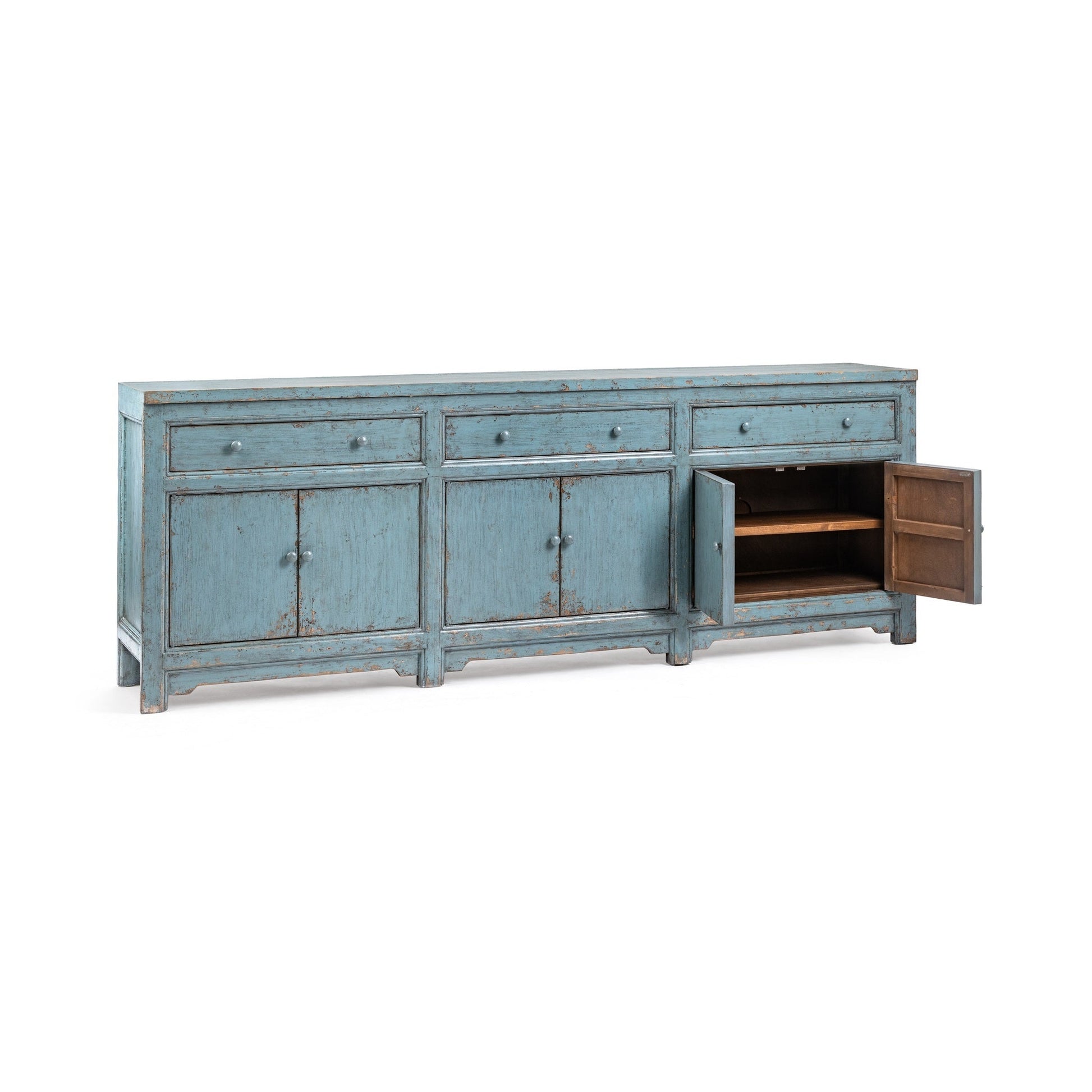 Winford 3 Drawer 6 Door Cabinet - Harbor Blue