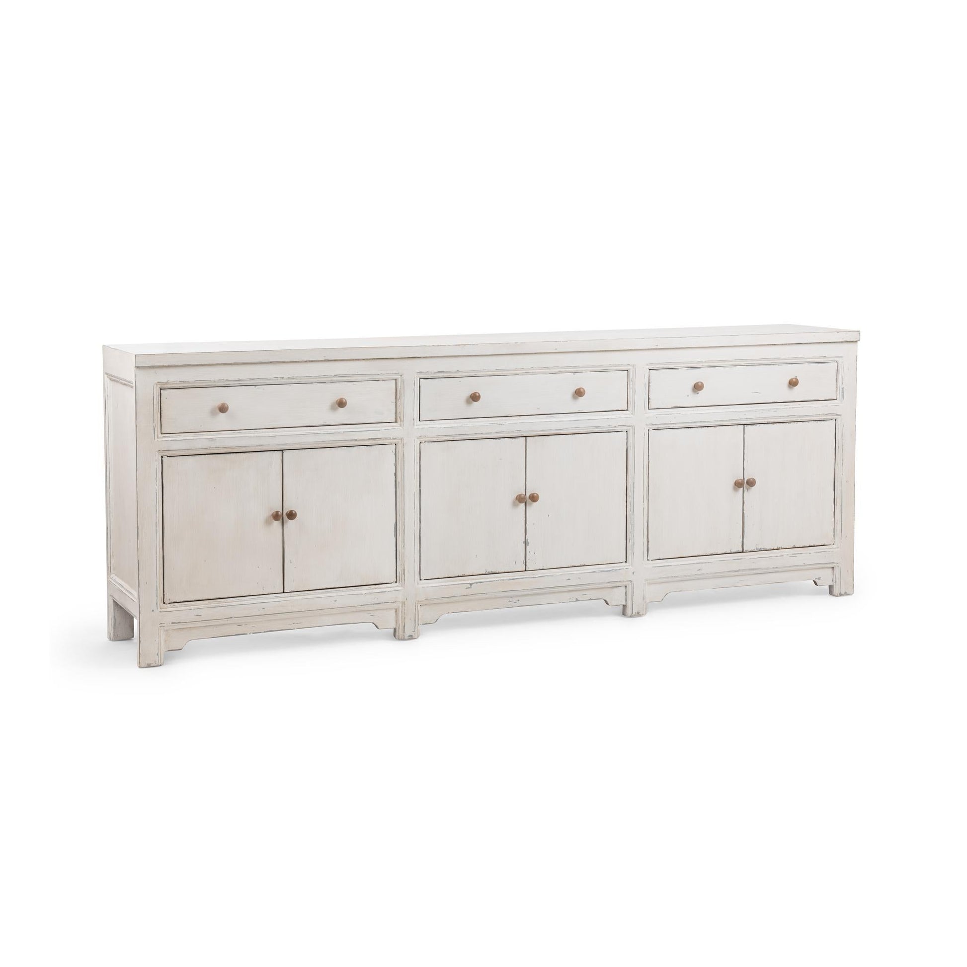 Winford 3 Drawer 6 Door Cabinet - Coastal Cream