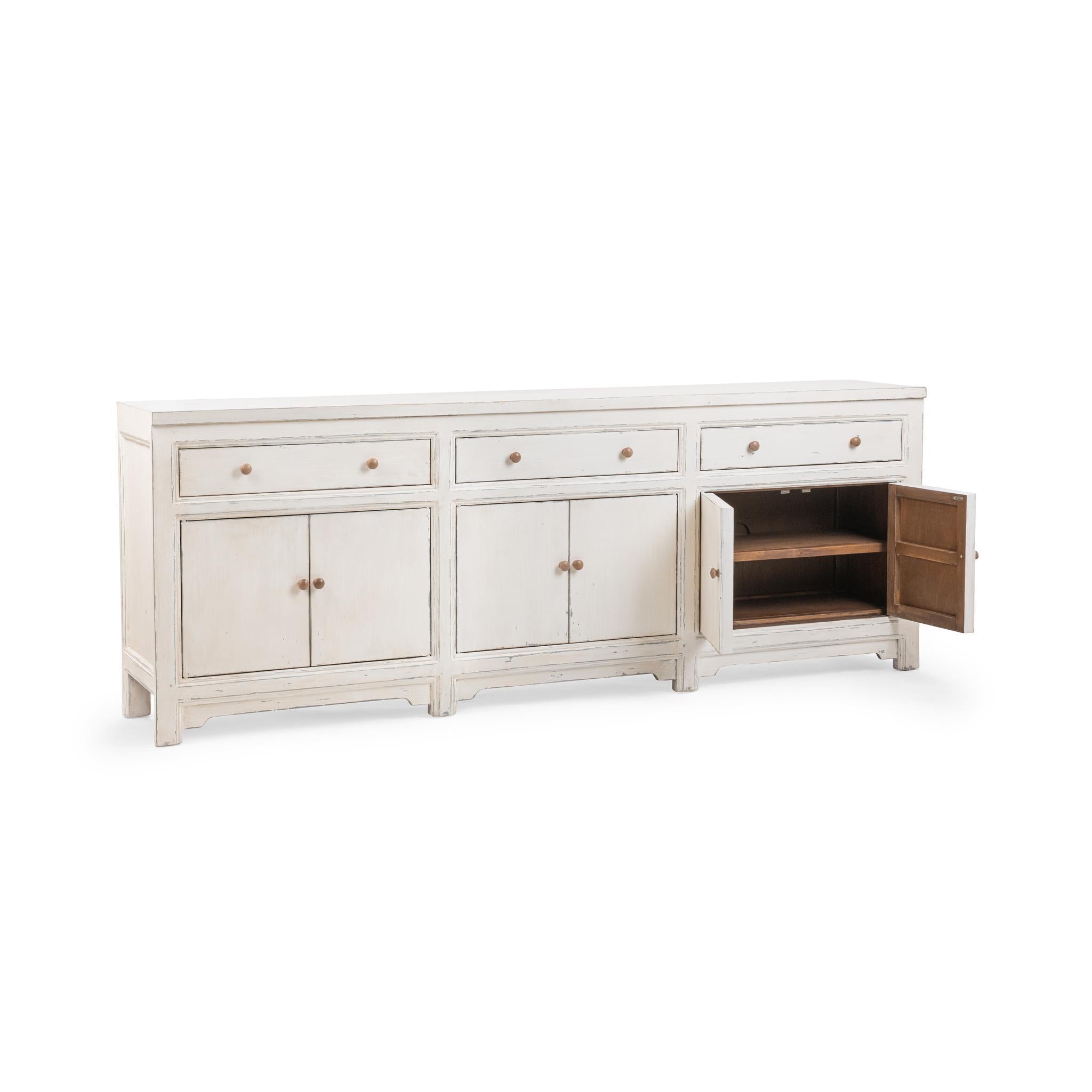 Winford 3 Drawer 6 Door Cabinet - Coastal Cream