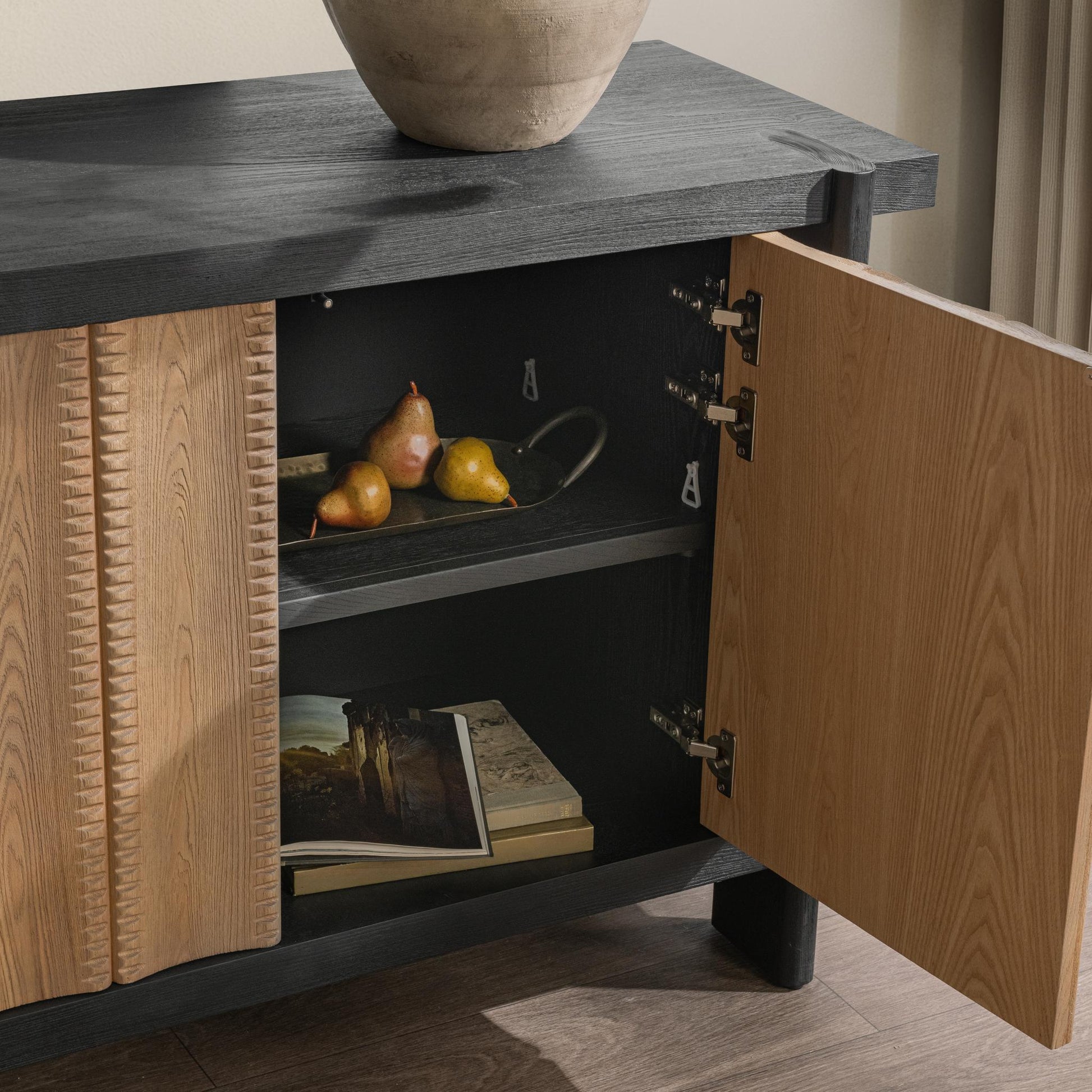 Ellison 4 Door Cabinet - Shoreline Noir
