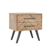 Dexter 2 Drawer Nightstand - Multi Natural