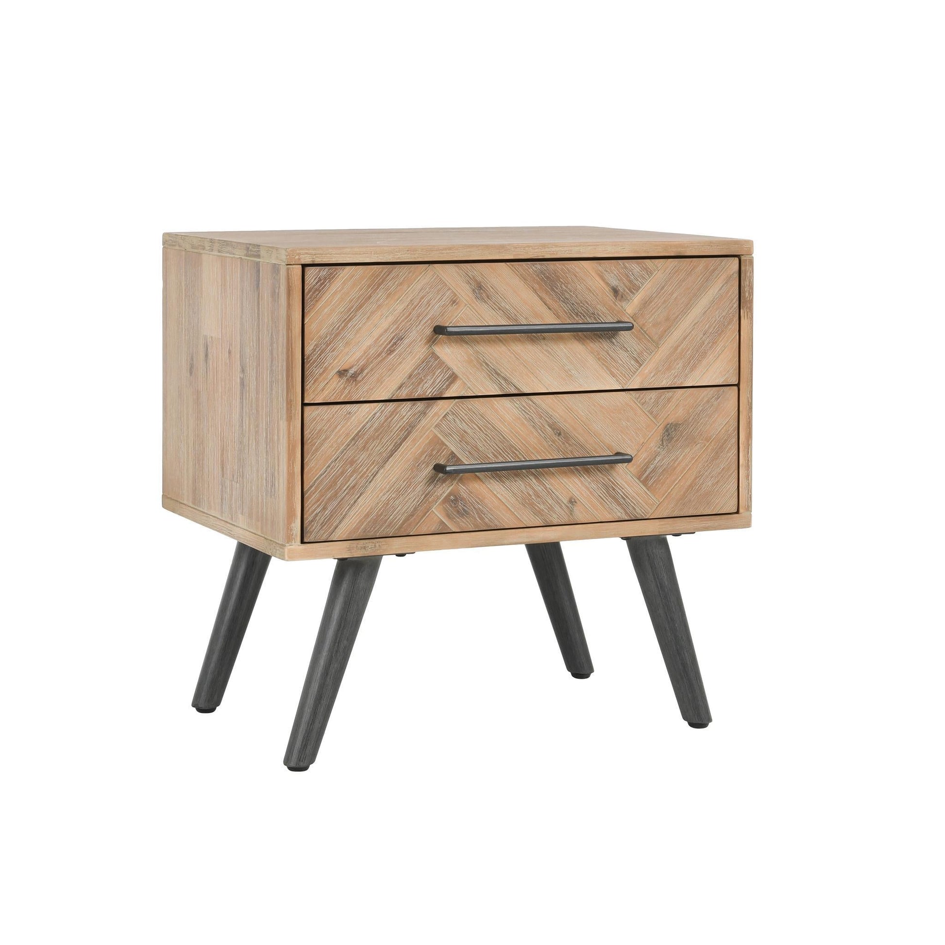 Dexter 2 Drawer Nightstand - Multi Natural