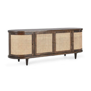 Teresa 4 Door Buffet - Walnut/Natural Brown