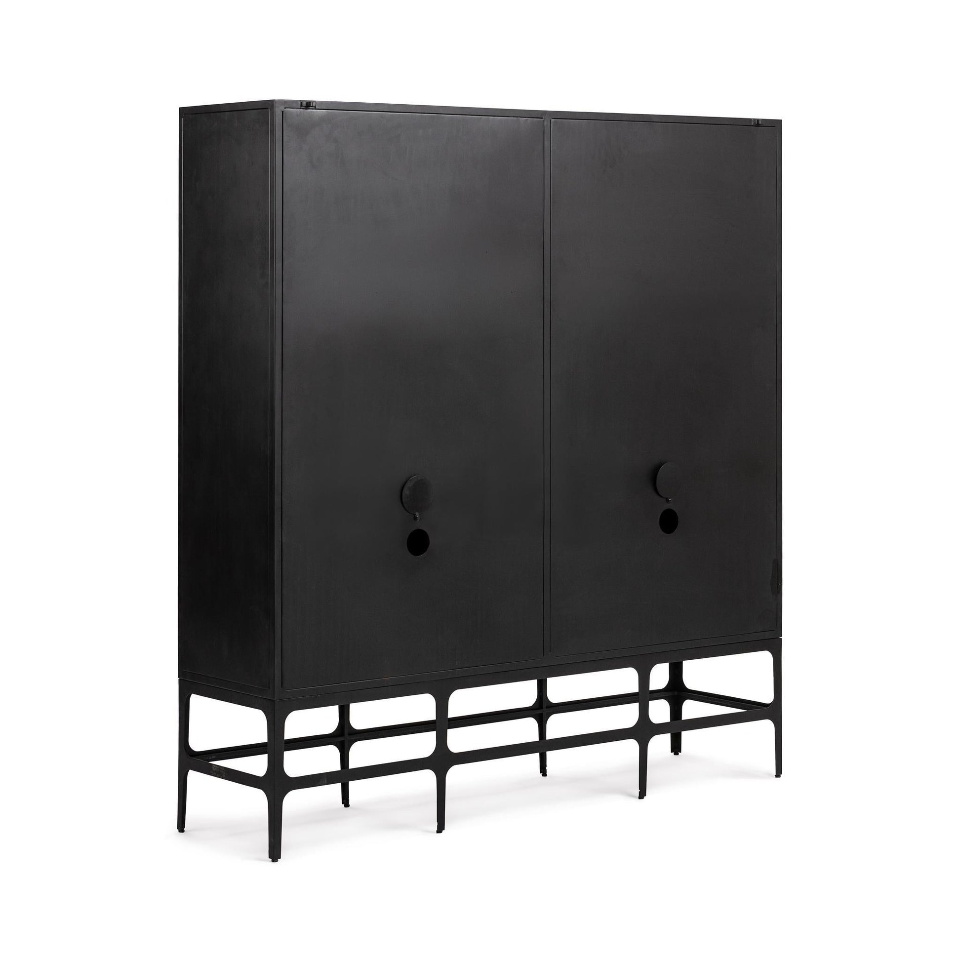 Amilio Tall Cabinet - Rust Noir