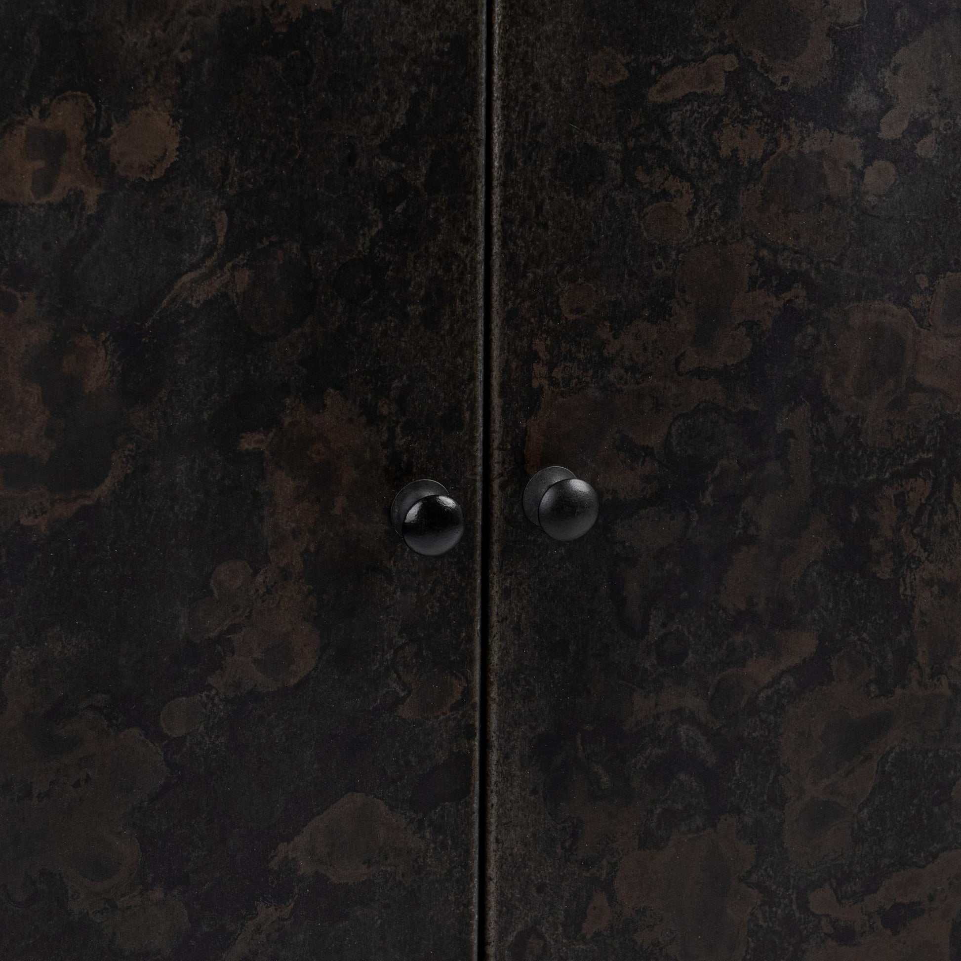 Amilio Tall Cabinet - Rust Noir