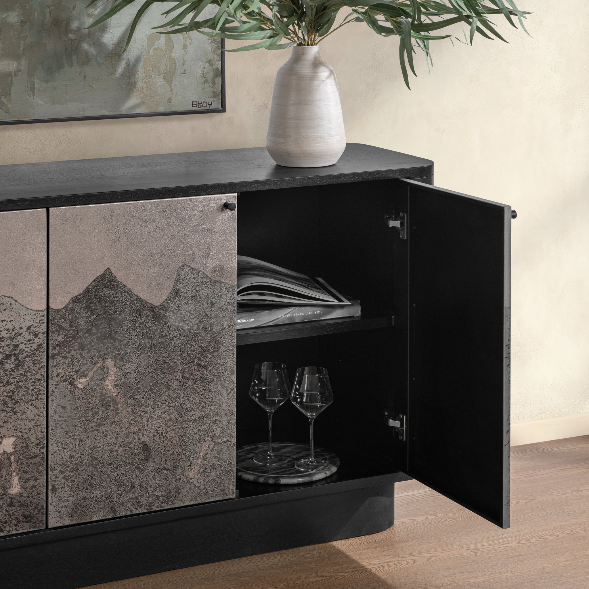 Sequoia 4 Door Cabinet - Oxide Smoke