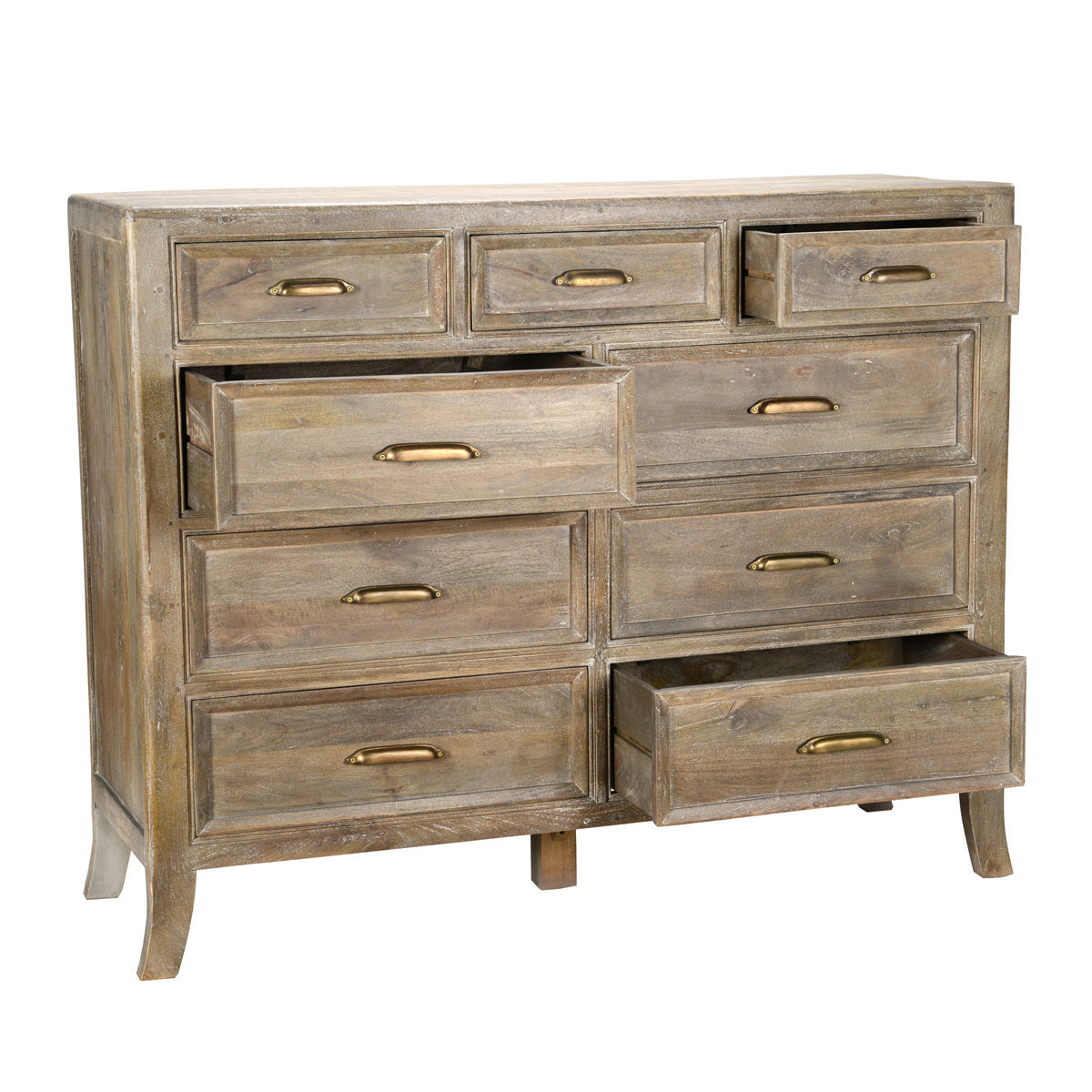 Francesca 9 Drawer Dresser - Vintage Taupe