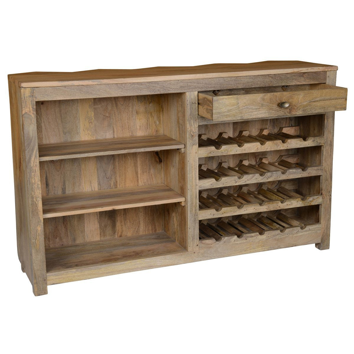 Prism Solid Wood Bar Cabinet