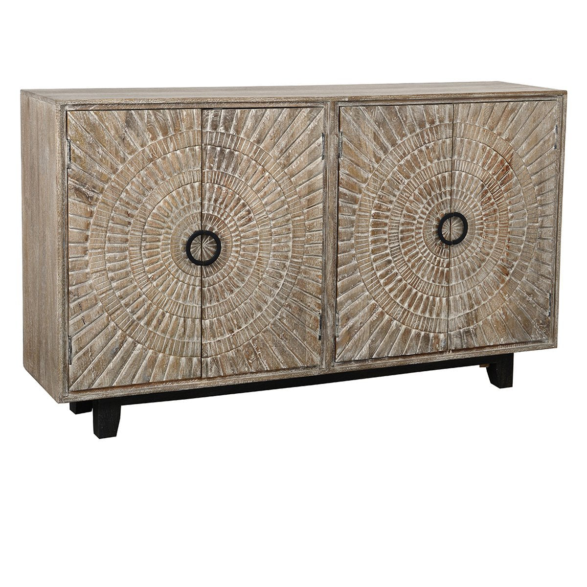 Vivienne 4 Door Cabinet - Distressed Taupe