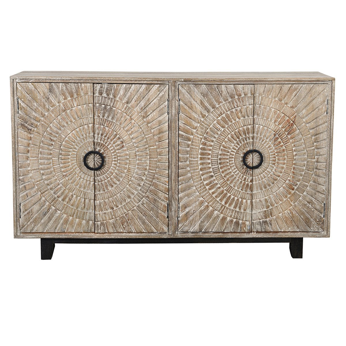 Vivienne 4 Door Cabinet - Distressed Taupe