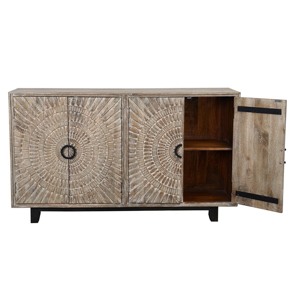 Vivienne 4 Door Cabinet - Distressed Taupe