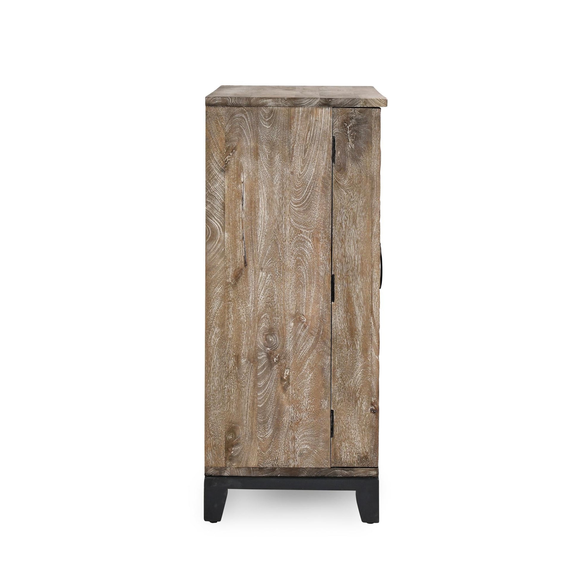 Vivienne Bar Cabinet - Distressed Taupe
