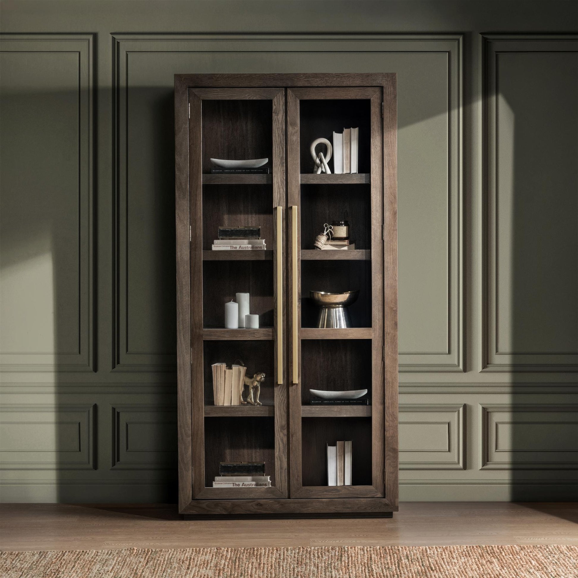 Bradley Display Cabinet - Landmark Brown