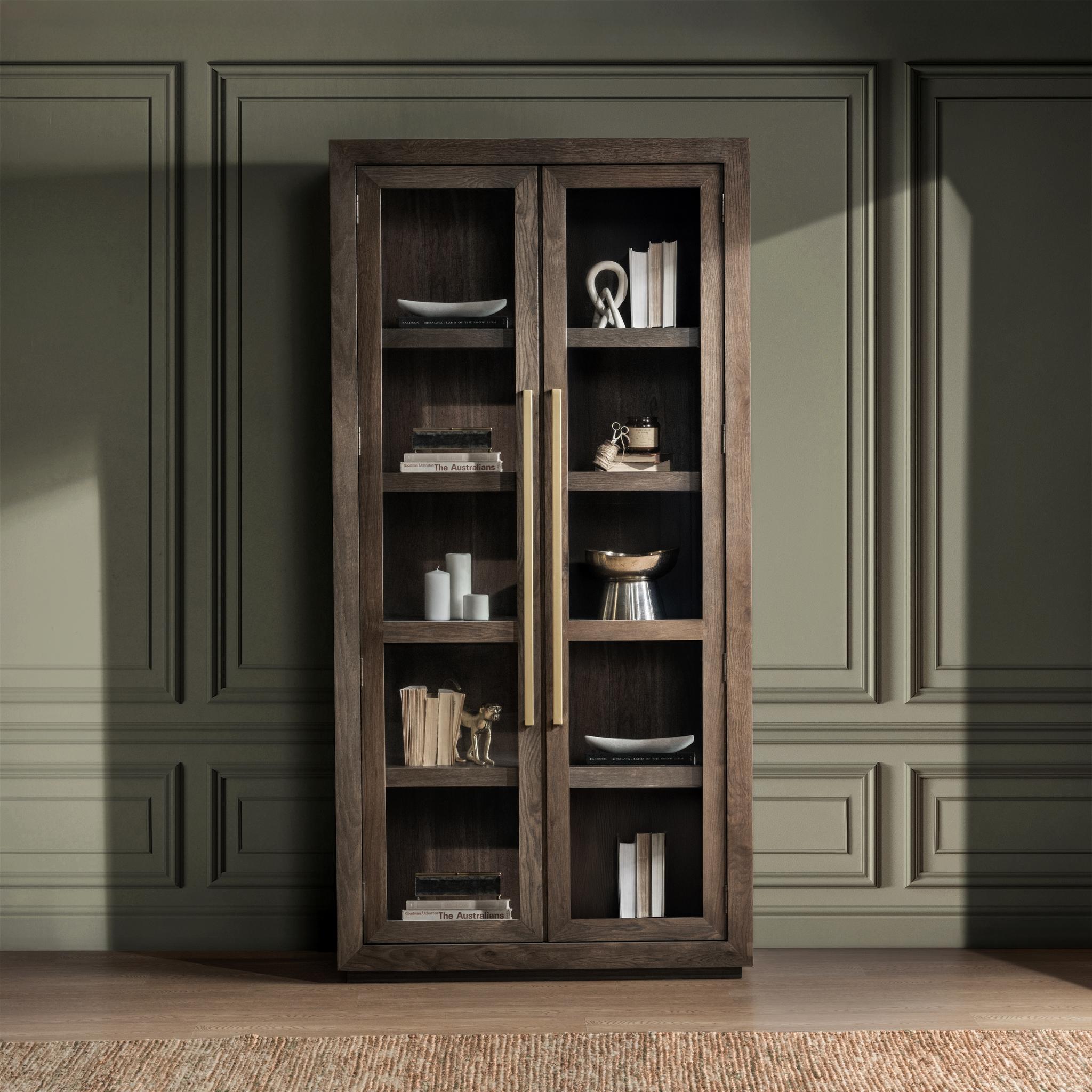 Bradley Display Cabinet - Landmark Brown