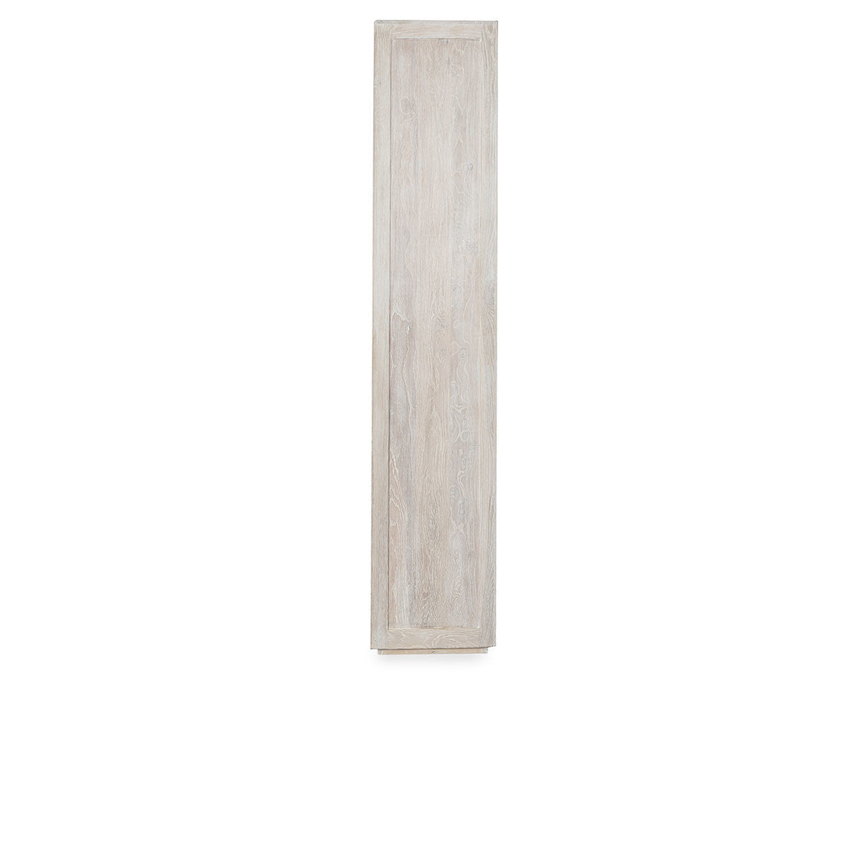 Amy Oak Wood 2 Glass Door Tall Curio Cabinet 91"-White Wash