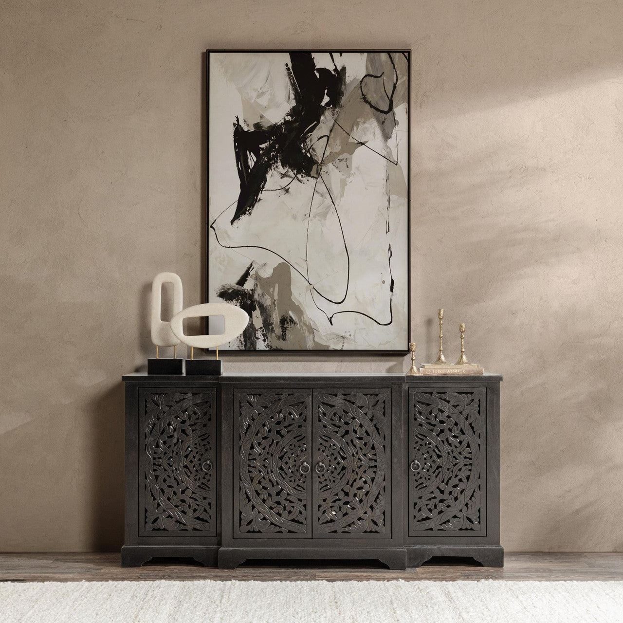 Harmony Breakfront Mango Wood Sideboard