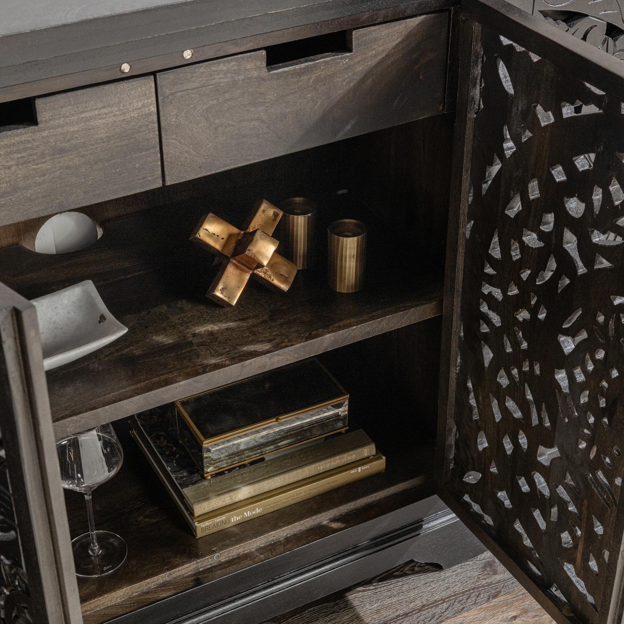 Harmony 4 Door Cabinet - Harvest Walnut
