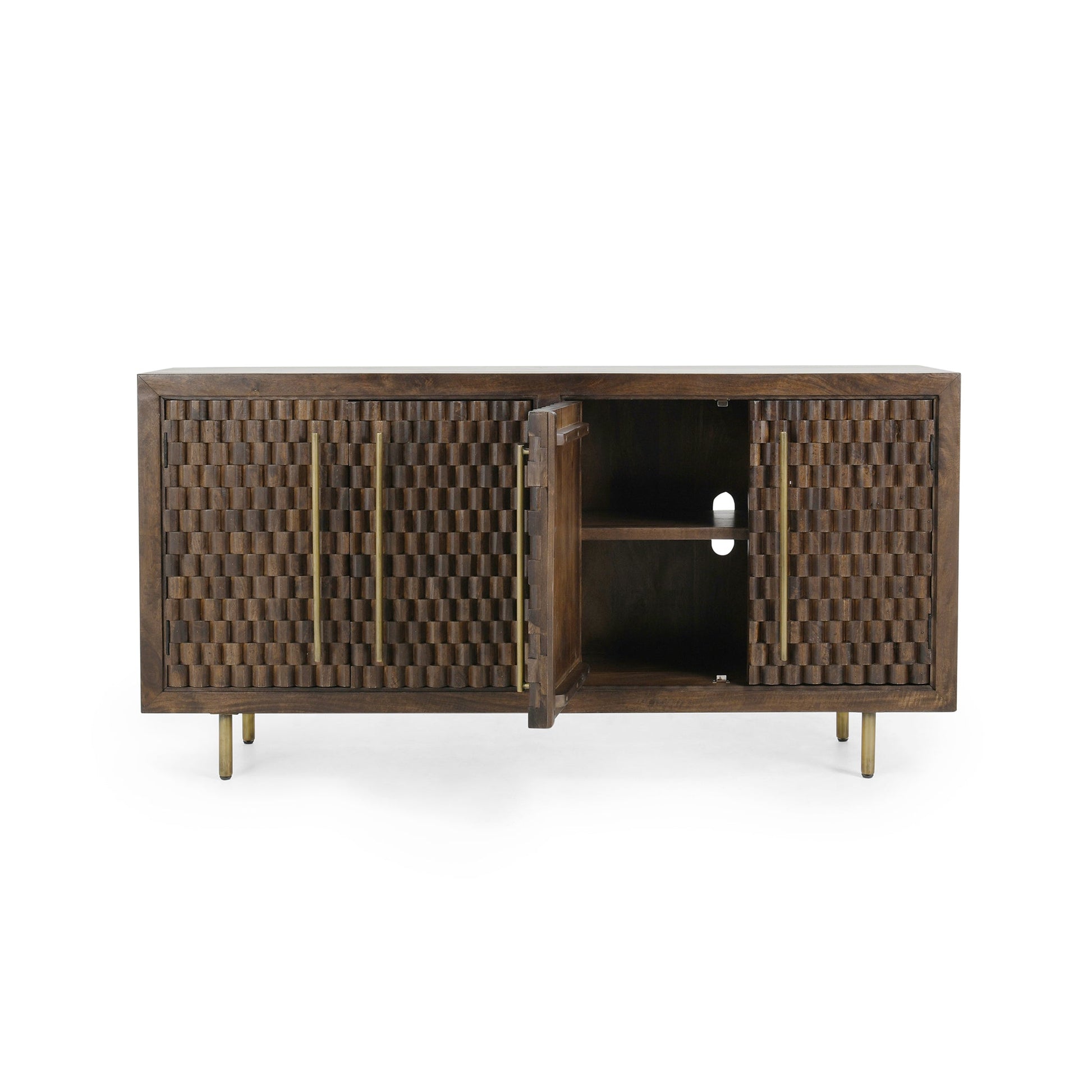 Norwood 4 Door Buffet - Bark Brown