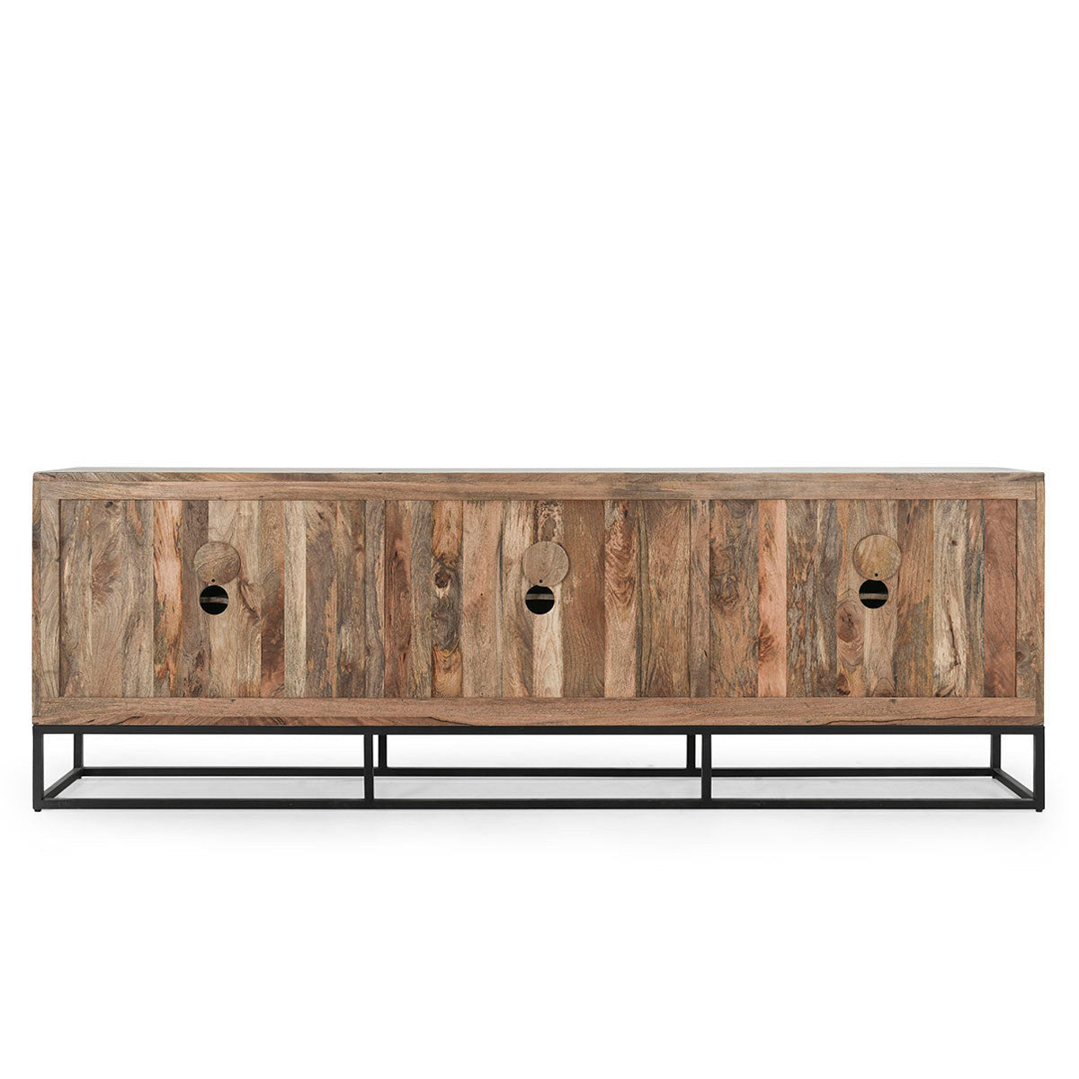 Finn Carved Solid Wood 6 Door Large Sideboard 108"