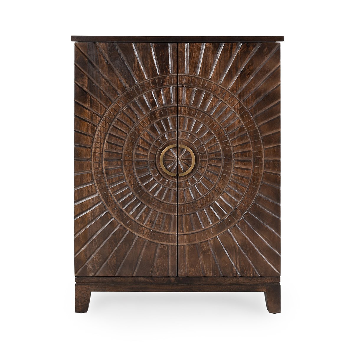 Vivienne Bar Cabinet - Distressed Taupe