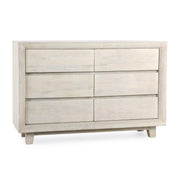 Reece 6 Drawer Dresser - Seashell White - Sand