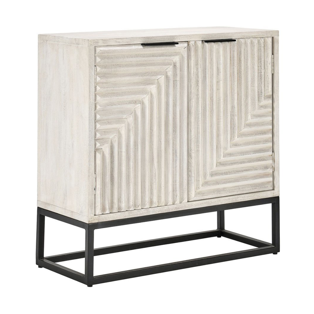 Flint 2 Door Cabinet - Coastal White