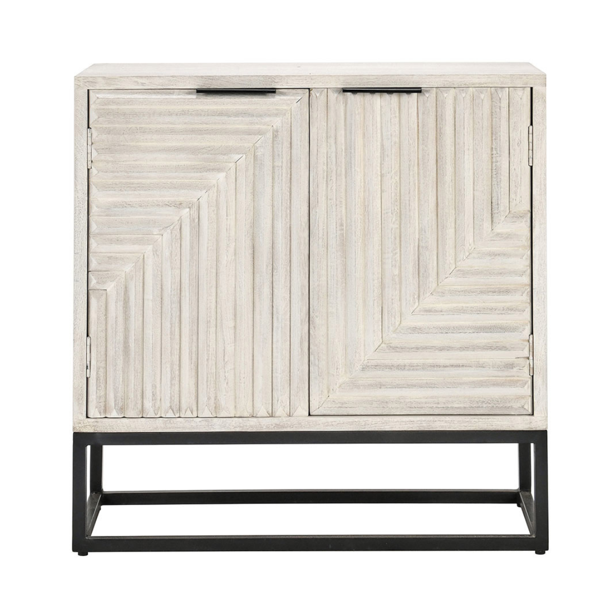 Flint 2 Door Cabinet - Coastal White