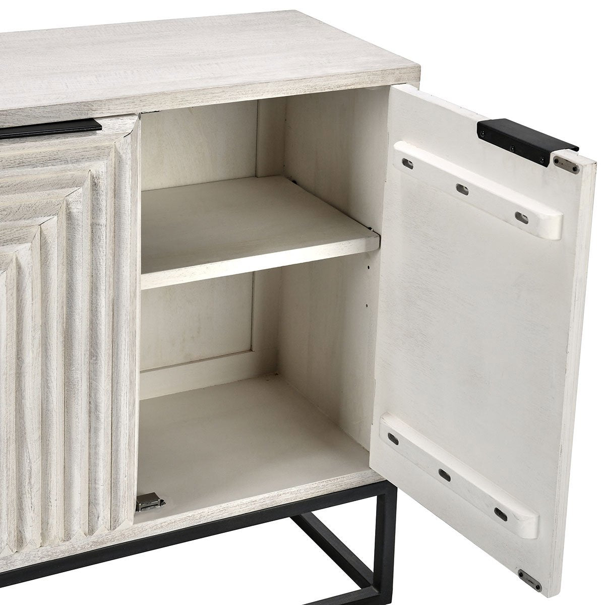 Flint 2 Door Cabinet - Coastal White