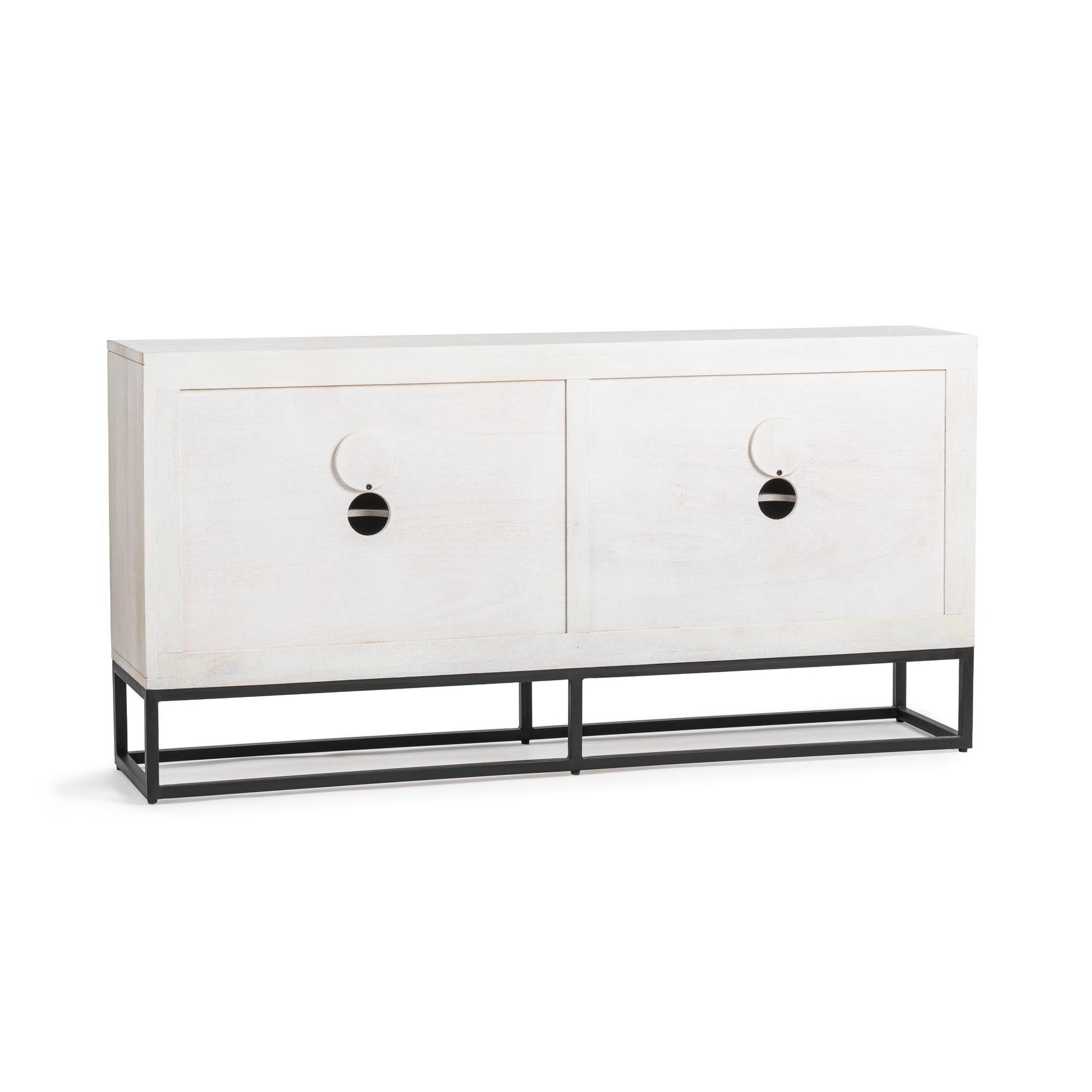 Flint 4 Door Cabinet - Coastal White