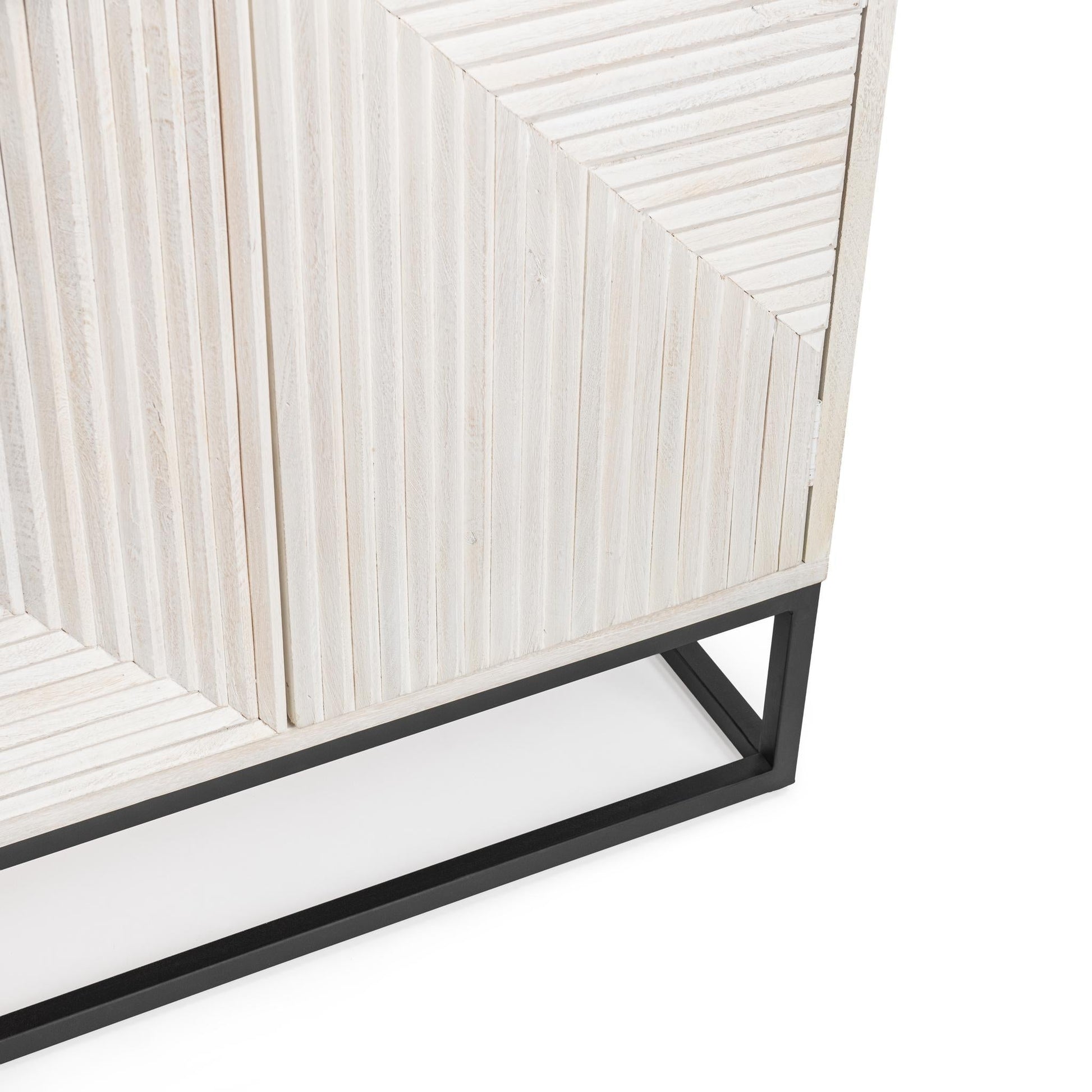 Flint 4 Door Cabinet - Coastal White