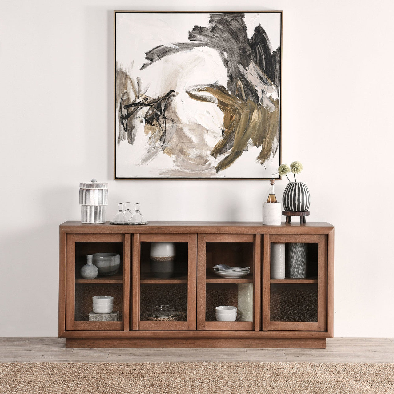 Selena Solid Wood 4Dr Buffet
