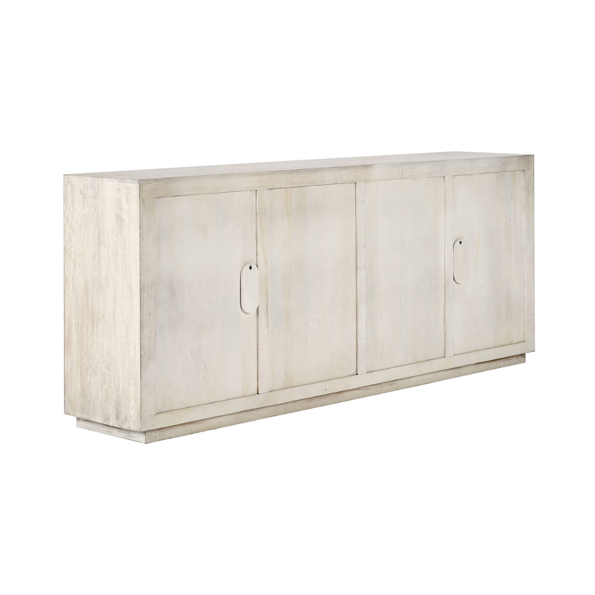 Apollo 4 Door Cabinet - Coastal White - White Wash
