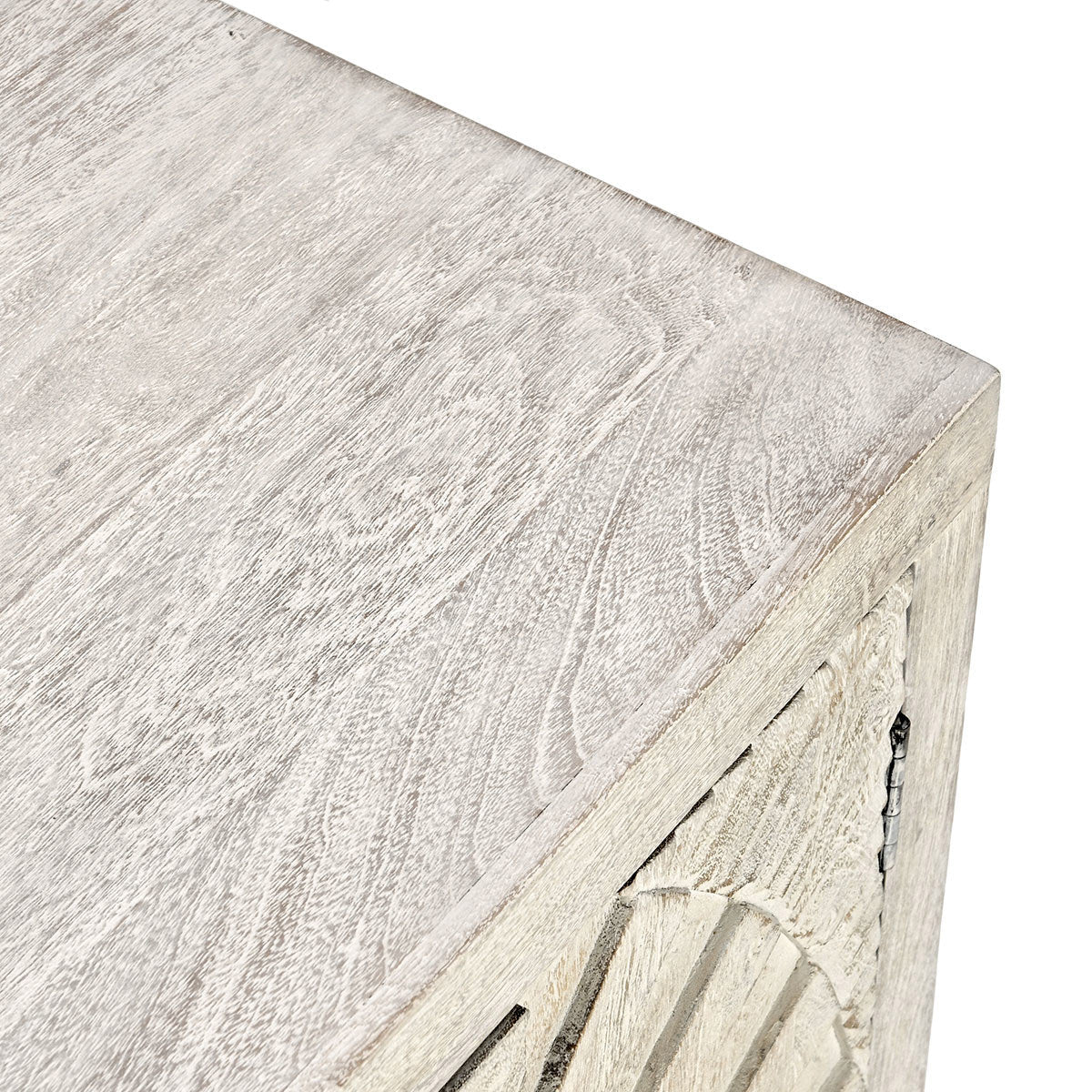 Apollo 4 Door Cabinet - Coastal White - White Wash
