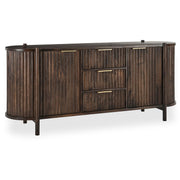 Redford 3 Drawer 2 Door Cabinet - Bark Brown