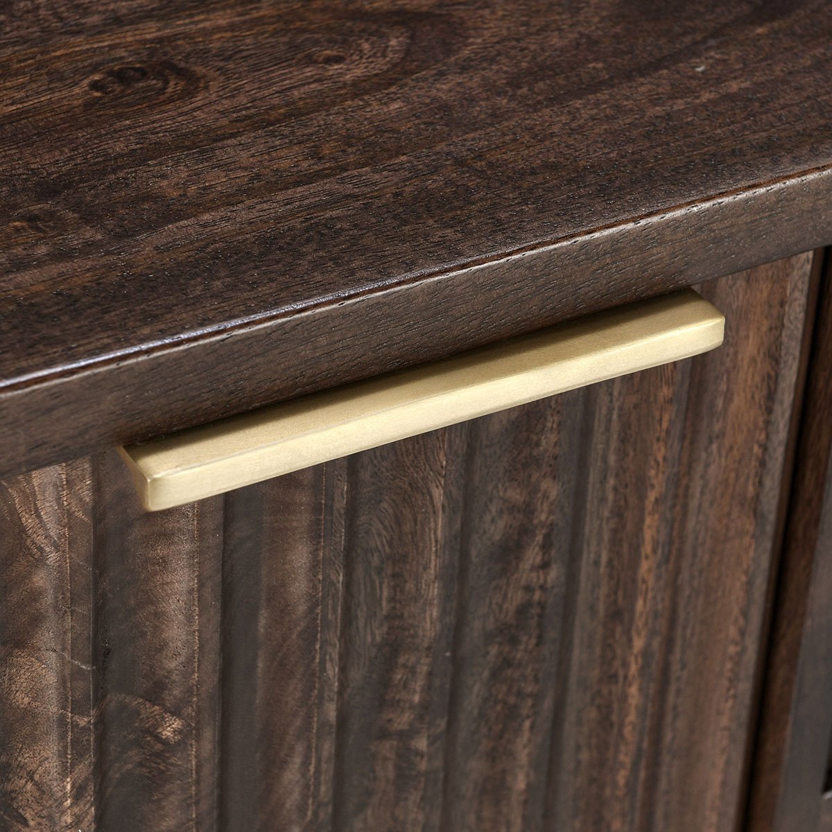 Redford 3 Drawer 2 Door Cabinet - Bark Brown