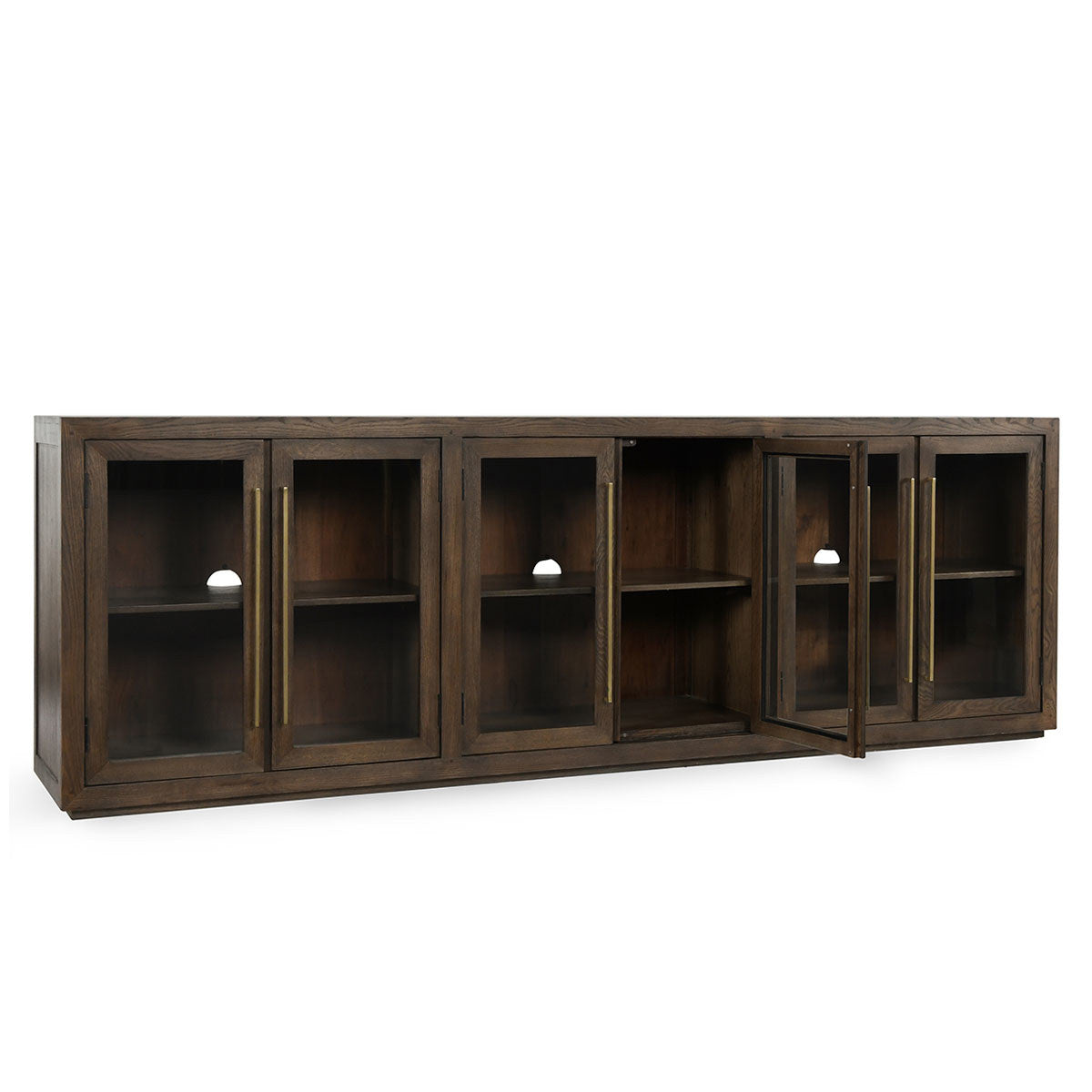 Bradley 6 Door Cabinet - Landmark Brown